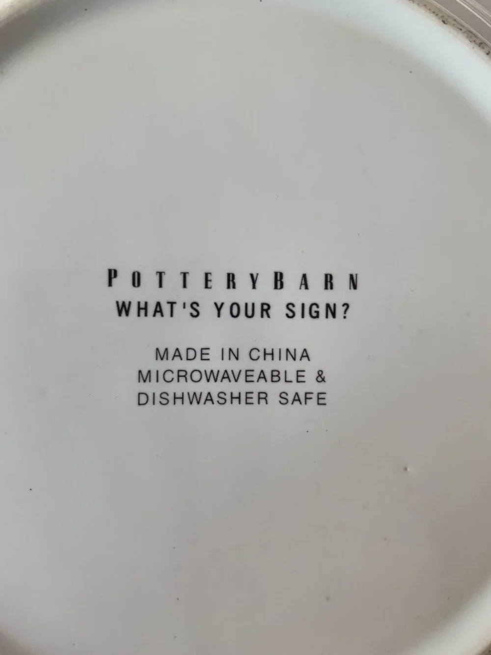 Pottery Barn Horoscope Virgo What’s Your Sign Zodiac Dessert or Salad 8” Plate